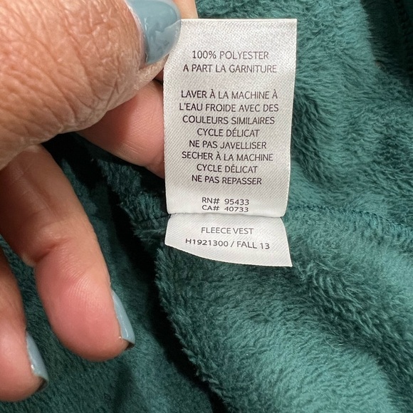 Horny Toad Green Fleece Vest Super Soft Size Medium - Picture 8 of 10